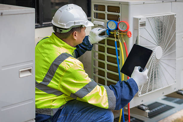 Professional Hvac technician working in Independence, VA